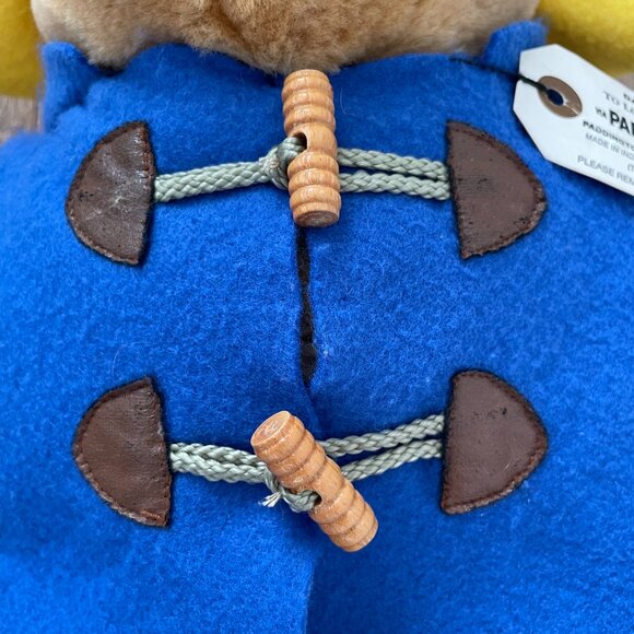 Vintage Sears Paddington Bear 15” Kids Gifts Plush Toy Stuffed Animal Blue Coat - Picture 6 of 10